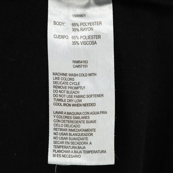 Marc New York Dress Womens Medium Black Stretch Knit T-shirt Casual Pullover - Picture 14 of 14